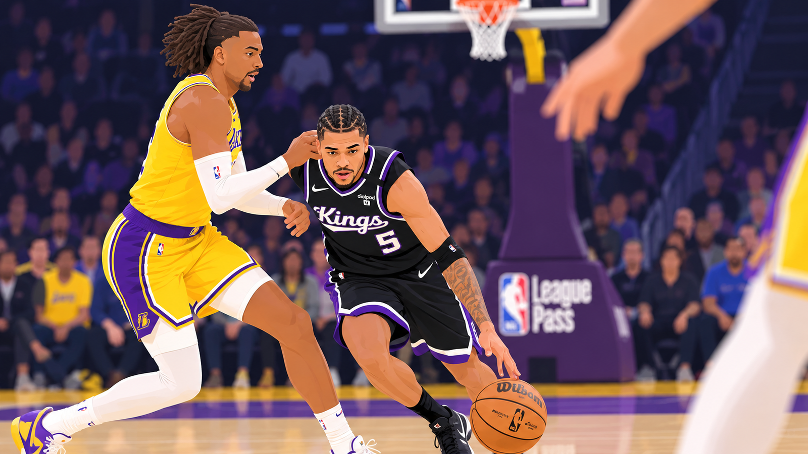 Kings’ Darius Acuff limps off court vs. Warriors — Yahoo Sports