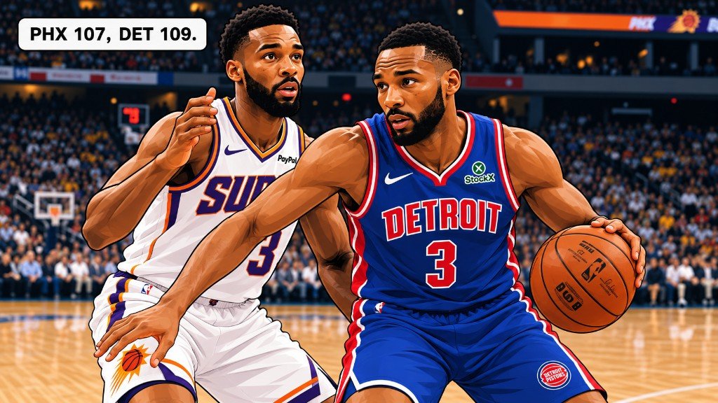 Pistons 109, Suns 107.
