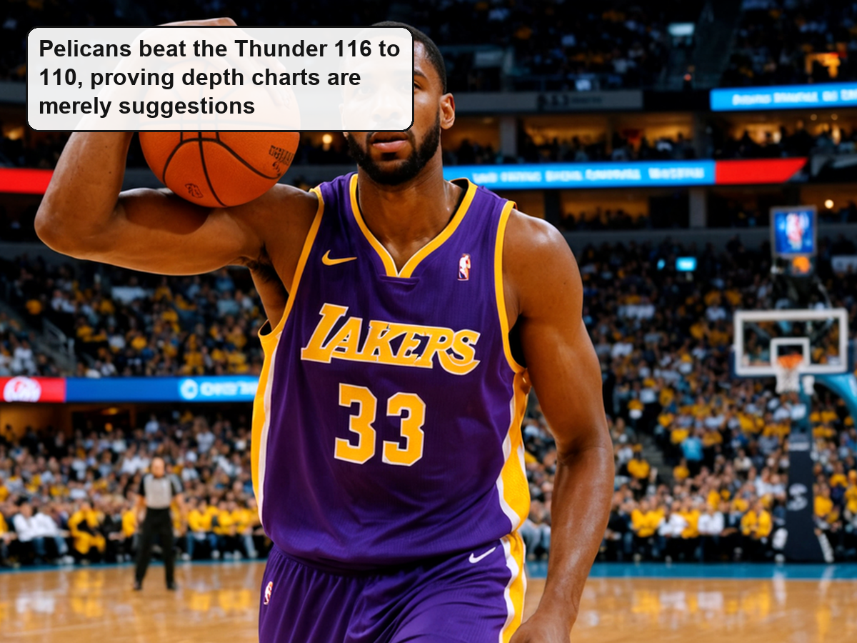 Pelicans beat the Thunder 116 to 110, proving depth charts are merely suggestions Photo: Yahoo Sports.