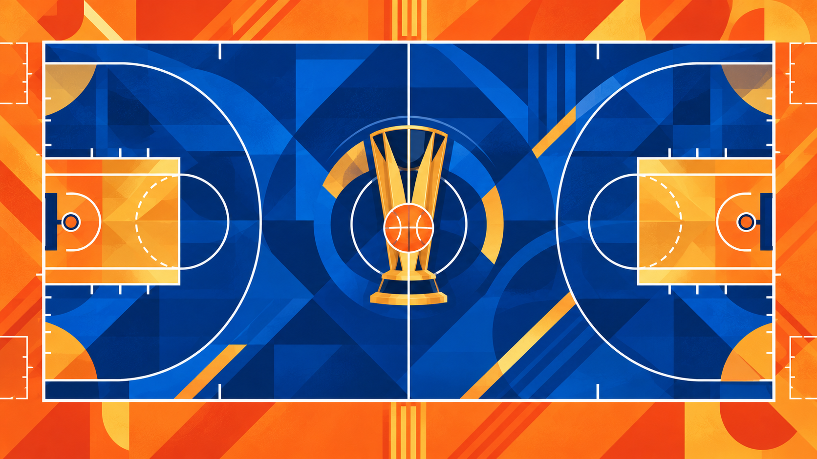 NBA unveils NBA Cup courts: Bold colors are back, fans will know it's a Cup game — Yahoo Sports