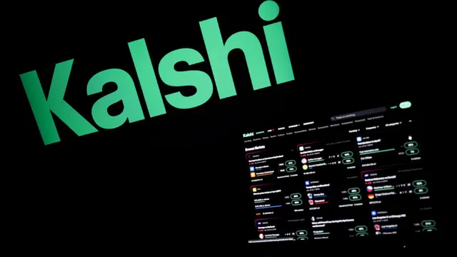 Kalshi's logo and app — Martin Lelievre/AFP via France 24